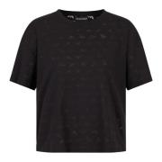 Upgrade je garderobe met een prachtige Devoré T-shirt Emporio Armani ,...