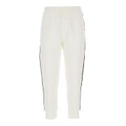 Witte Joggingbroek van Dubbel Jersey met Logo Belettering Emporio Arma...