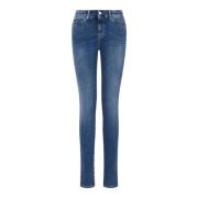 Dames J18 Vijf-Pocket Jeans Emporio Armani , Blue , Dames