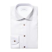 Slim Fit Formeel Overhemd Eton , White , Heren