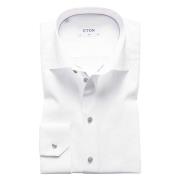 Witte Overhemdjurk met Slim Fit Eton , White , Heren