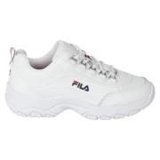 Matte Oppervlak Lage Top Sneakers Fila , White , Dames