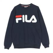 Klassiek logo choke sweatshirt Fila , Blue , Heren