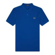 Slim Fit Midway Buttoned Piqué Polo Fred Perry , Blue , Heren