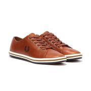 Klassieke leren plimsolls Fred Perry , Brown , Heren