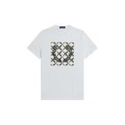 Grafische Logo T-Shirts Fred Perry , White , Heren