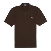Rich Brown Pique Polo Heruitgave Fred Perry , Brown , Heren