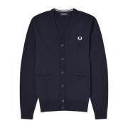 Blauwe Cardigan Fred Perry , Blue , Heren