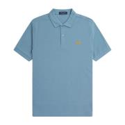 Slim Fit Plain Polo in Ash Blue/Golden Hour Fred Perry , Blue , Heren