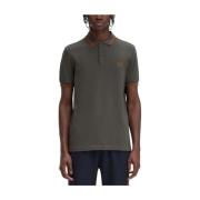 Moderne Polo met Laurel Crown Logo Fred Perry , Green , Heren