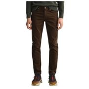 Slimme Velvet Hayes Broek Gant , Brown , Heren