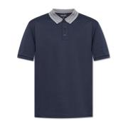 Polo Shirts Giorgio Armani , Blue , Heren