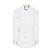 Witte Zijden Strass Detail Shirt Givenchy , White , Dames
