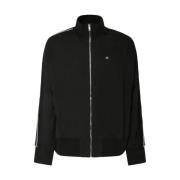 Zwarte technische jersey track jas Givenchy , Black , Heren