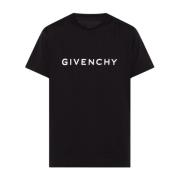 T-shirt met logo Givenchy , Black , Heren