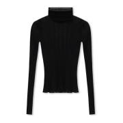 Geribbelde coltrui top Givenchy , Black , Dames