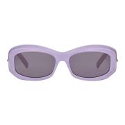 Violet Ovale Zonnebril met Grijze Lens Givenchy , Purple , Dames