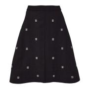 Exclusieve 4G Logostitch Rok Givenchy , Black , Dames