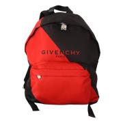 Givenchy Red Black Nylon Urban Rugzak Givenchy , Red , Unisex