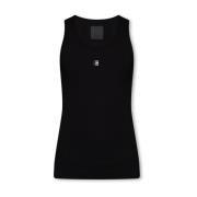 Tanktop met logo Givenchy , Black , Dames