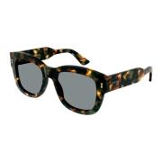 Havana zonnebril in vierkant model Gucci , Green , Dames