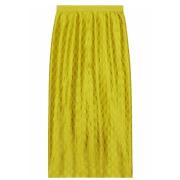 GG Supreme zijden rok Gucci , Yellow , Dames