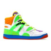 Leren Mand Sneakers Gucci , Multicolor , Dames