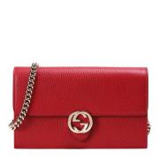 Cross Body Tas Gucci , Red , Dames