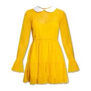 Zijden chiffon jurk Gucci , Yellow , Dames