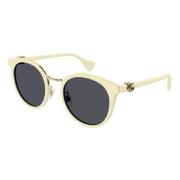 Zonnebril Gucci , White , Dames