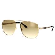 Vintage Gucci Zonnebril Gg1223S 001 Gucci , Yellow , Heren