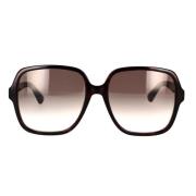 Oversized Vierkante Zonnebril Gg1189S 003 Gucci , Brown , Dames