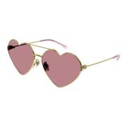 Stunning Gold/Red Sunglasses for Women Gucci , Yellow , Dames