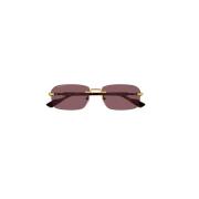 Stijlvolle Dames Bruine Zonnebril Gucci , Brown , Dames