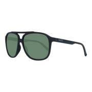 Zwarte Aviator Zonnebril voor Mannen Guess , Black , Heren