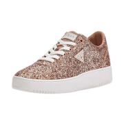 Glitter lage sneakers Guess , Brown , Dames