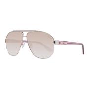 Rose Gold Aviator Zonnebril Guess , Pink , Unisex