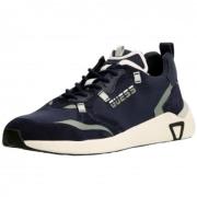 Modieuze witte leren sneakers Guess , Blue , Heren