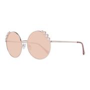 Ronde zonnebril in rosé goud Guess , Pink , Dames