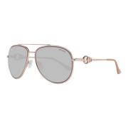 Rose Gold Aviator Zonnebril voor Vrouwen Guess , Pink , Dames