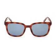 Elegante vierkante zonnebril met blauwe lenzen Guess , Brown , Heren