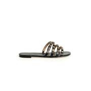 Flat Sandals Guess , Black , Dames