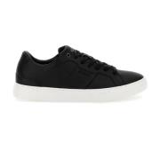 Lage Leren Sneakers - Noirs Guess , Black , Heren