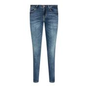 Skinny Jeans van Stretchkatoen - Medium Denim Guess , Blue , Dames