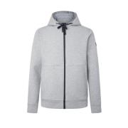 Sportieve Hoodie met Waterdichte Rits Hackett , Gray , Heren