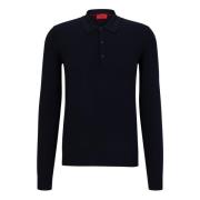 Hugo-Polo Klassieke Stijl Hugo Boss , Blue , Heren