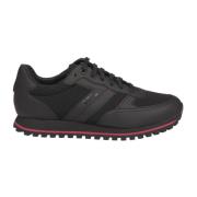 Zwart Rood Parkour Sneakers Hugo Boss , Black , Heren