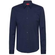 Normaal Overhemd Hugo Boss , Blue , Heren