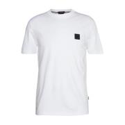 Witte Ronde Hals T-shirt Hugo Boss , White , Heren