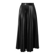 Geëmbosseerde Midi Rok met Geplooide Details Hugo Boss , Black , Dames